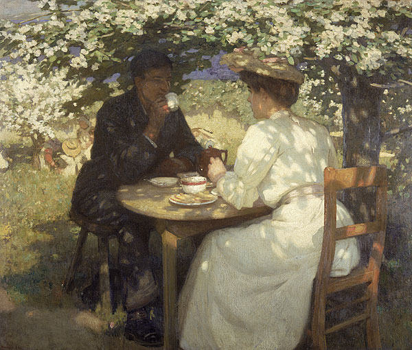 In The Spring by Harold Knight